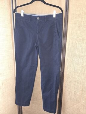 Banana Republic Women's Navy City Chino Pants Size 8P Petite